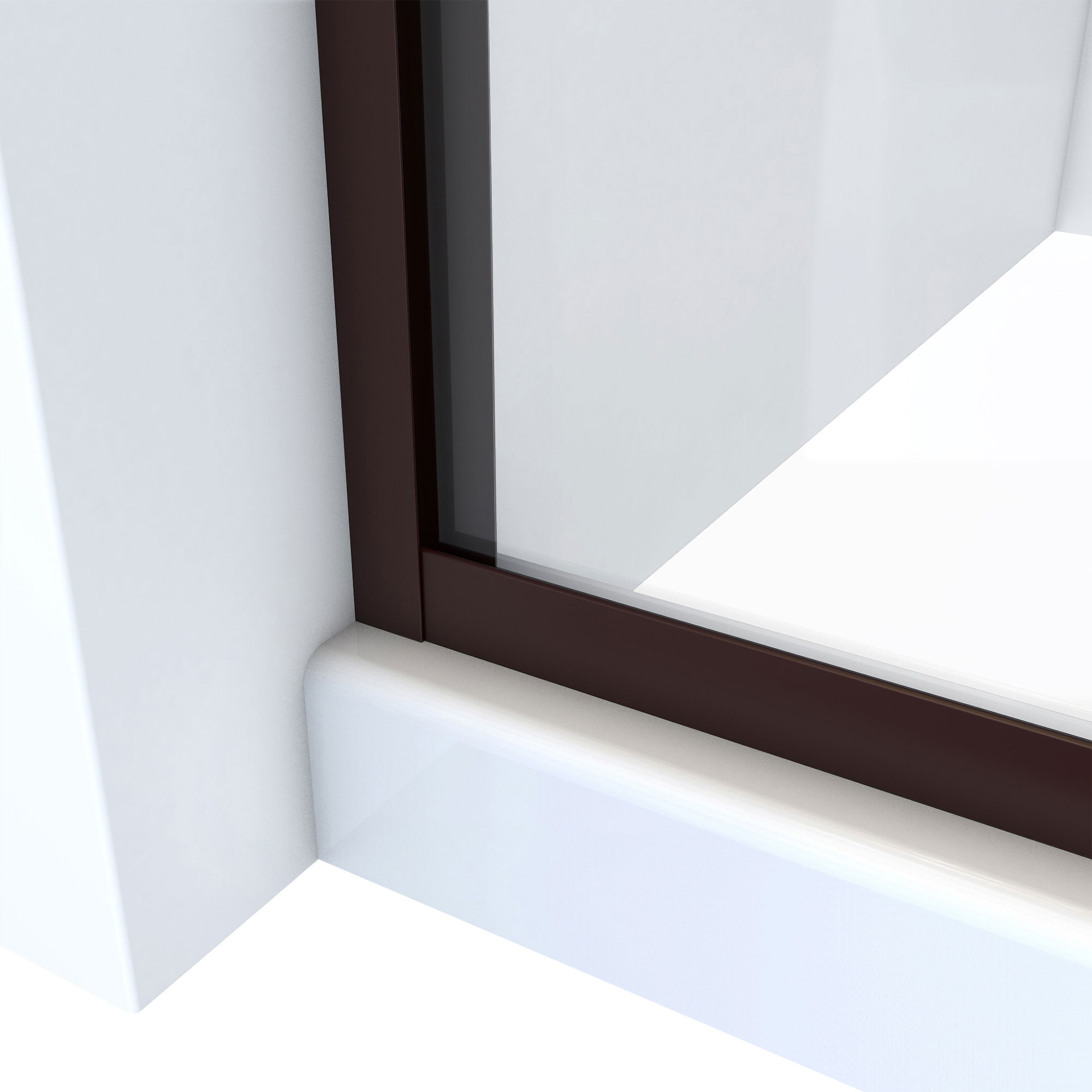 DreamLine Alliance Pro ML 56-60 in. W x 70 1/2 in. H Semi-Frameless Sliding Shower Door in Oil Rubbed Bronze and Clear Glass