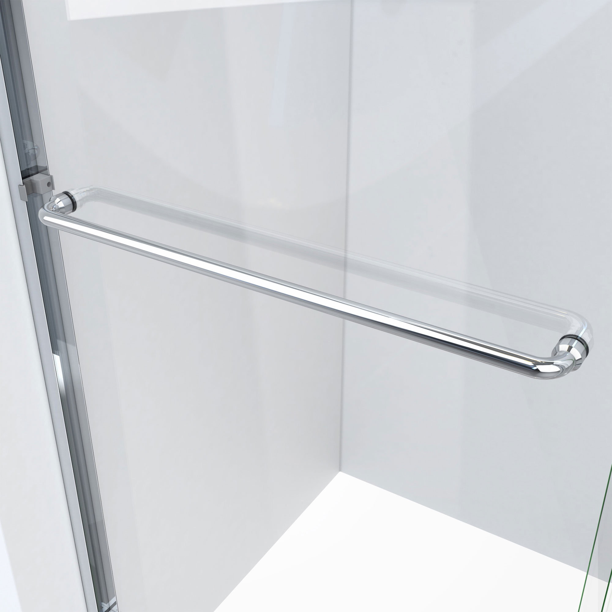 DreamLine Alliance Pro ML 56-60 in. W x 70 1/2 in. H Semi-Frameless Sliding Shower Door in Chrome and Clear Glass