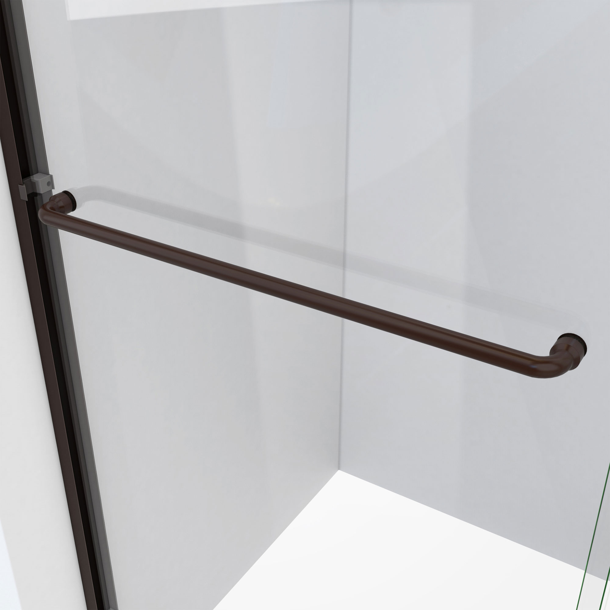 DreamLine Alliance Pro ML 56-60 in. W x 70 1/2 in. H Semi-Frameless Sliding Shower Door in Oil Rubbed Bronze and Clear Glass